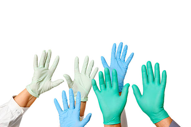 Powder free nitrile gloves review, in different colors.